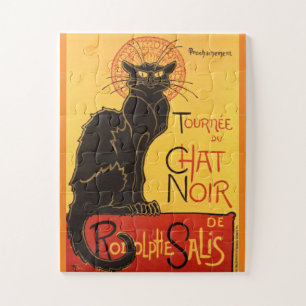 Chat Noir Steinlen Belle Epoque Vintage Kunst Puzzle