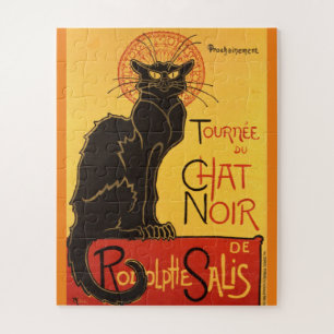 Chat Noir Steinlen Belle Epoque Vintage Kunst Puzzle