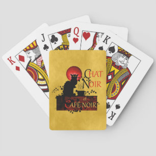 Chat Noir und Café Noir Spielkarten