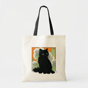 Chat Noir und Fleurs Blanches de Printemps Tragetasche