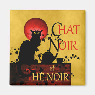 Chat Noir und Thé Noir Magnet