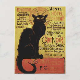Chat Noir, Vente Hôtel Drouot Steinlen Kunstkunst Postkarte