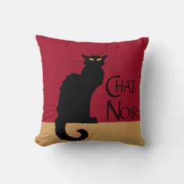 Chat Noir Vintagen Wirbelpilz Kissen