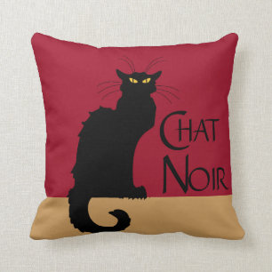 Chat Noir Vintagen Wirbelpilz Kissen