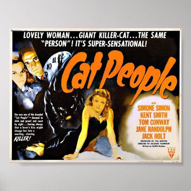 Chat People Vintag Horror Poster (Vorne)