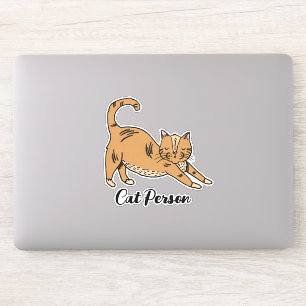 Chat Person Niedlich Illustriert Aufkleber
