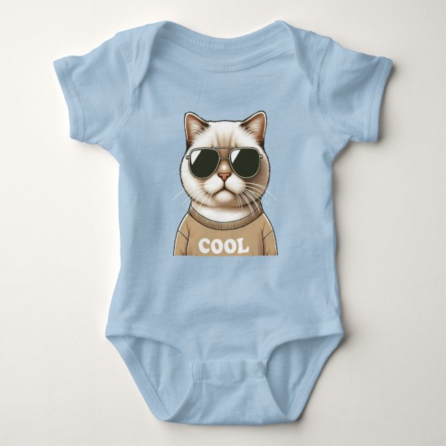 Chat-Stil Baby Strampler (Vorderseite)