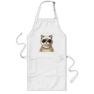 Chat-Stil Lange Schürze