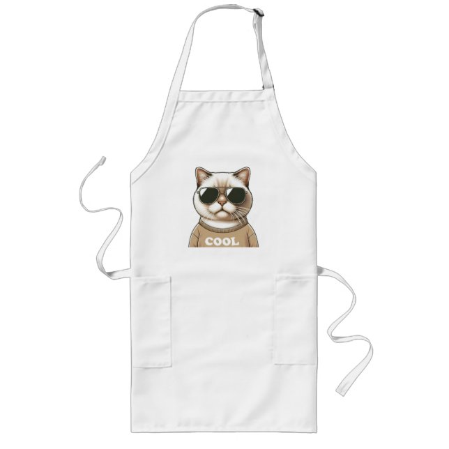 Chat-Stil Lange Schürze (Vorne)
