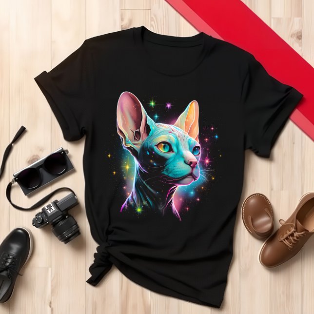 Chat T-Shirt Colorful Cat Lover (Von Creator hochgeladen)