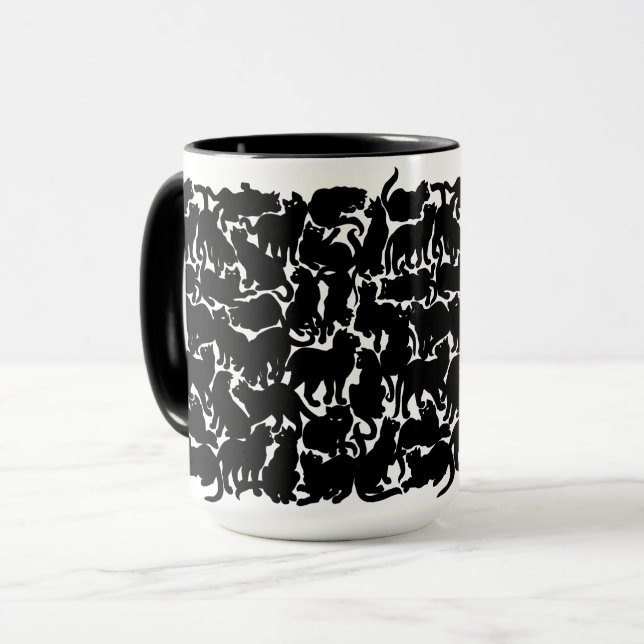 Chat Tasse Kaffee Cup Cool Chat Lover Art Cup (Vorderseite Links)