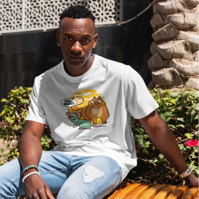 Chat und Maus-Zitat T-Shirt (Von Creator hochgeladen)
