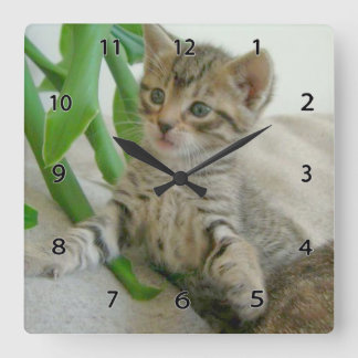 Chat Wall Clock Quadratische Wanduhr
