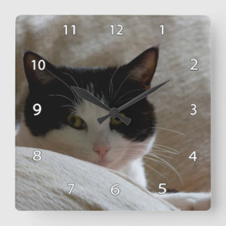 Chat Wall Clock Quadratische Wanduhr