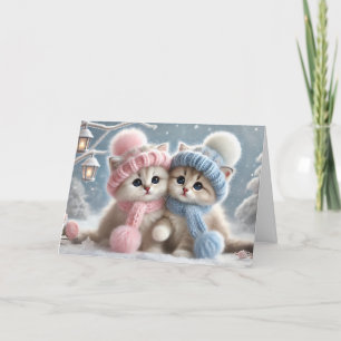 Chat Weihnachtskarte Feiertagskarte