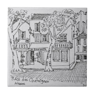 Chataigne  Avignon, Frankreich Fliese