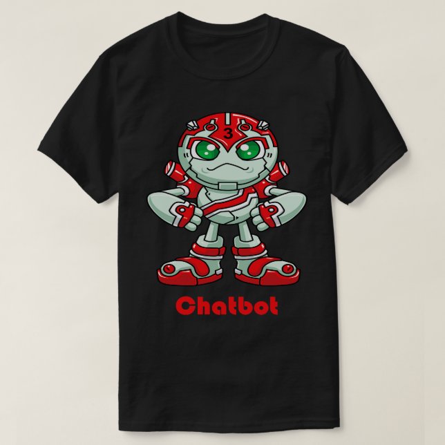 Chatbot Robot 1 T-Shirt (Design vorne)