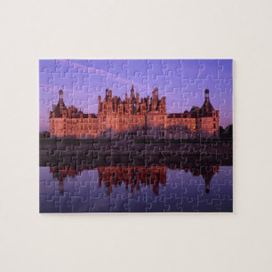 Chateau Chambord bei Sonnenuntergang, Loire Valley Puzzle
