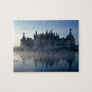 Chateau Chambord im Morgengrauen, Loir-et-Cher, Lo Puzzle