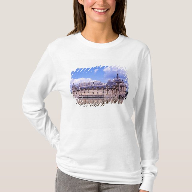 Chateau Chantilly, Oise, Frankreich T-Shirt (Vorderseite)