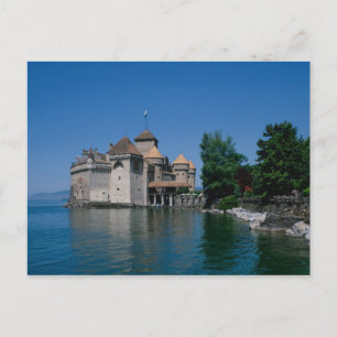 Chateau Chillon, Genfer See, Waadtländer Kanton, Postkarte