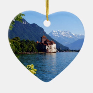 Chateau Chinon, neben Genfersee Keramikornament