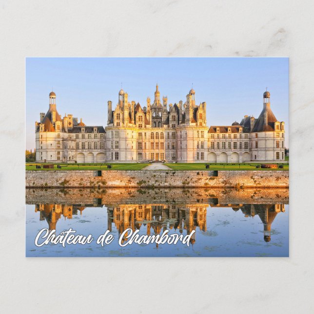 Chateau de Chambord, Chambord, France Postkarte (Vorderseite)