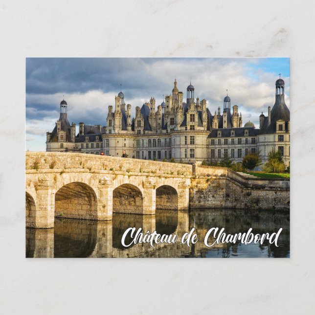 Chateau de Chambord, Chambord, France Postkarte (Vorderseite)
