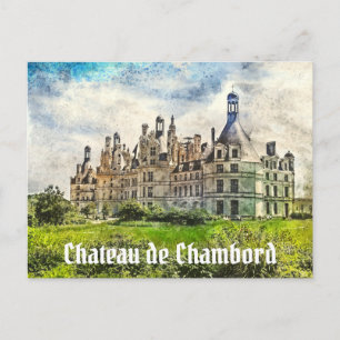 Chateau de Chambord, Frankreich. Postkarte