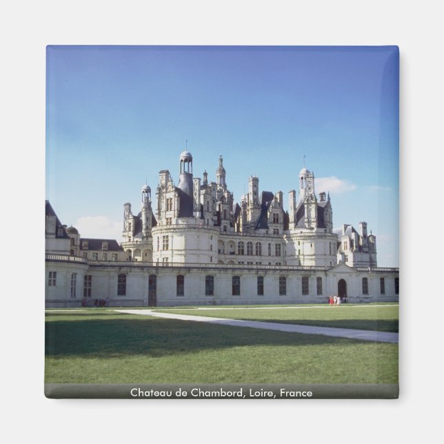 Chateau de Chambord, Loire, Frankreich Magnet (Vorne)