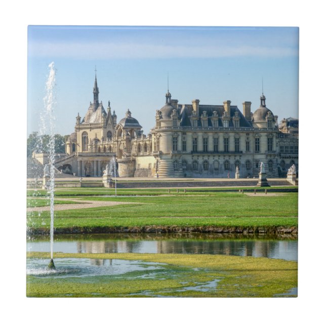 Chateau de Chantilly and Le Notre Garden - Frankre Fliese (Vorderseite)