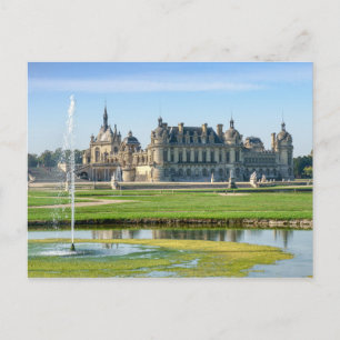 Chateau de Chantilly and Le Notre Garden - Frankre Postkarte