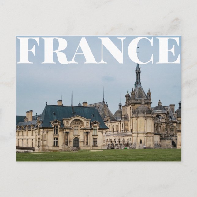 Château de Chantilly, Chantilly, Frankreich Postkarte (Vorderseite)