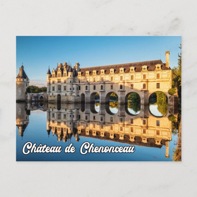 Chateau de Chenonceau, Frankreich Postkarte (Vorderseite)