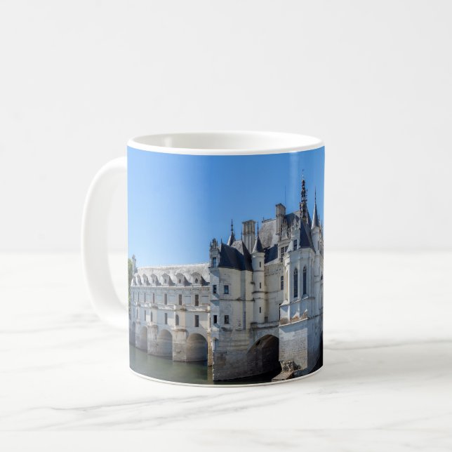Chateau de Chenonceau im Loire-Tal - Frankreich Kaffeetasse (Vorderseite Links)