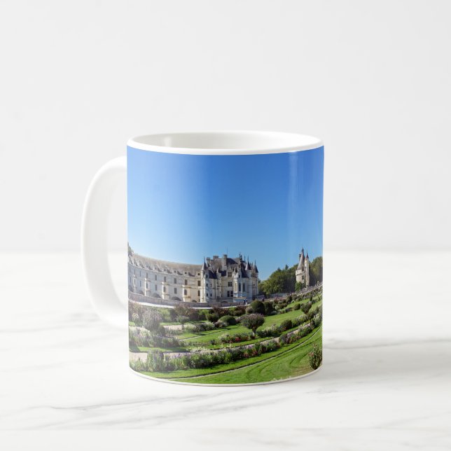 Chateau de Chenonceau im Loire-Tal - Frankreich Kaffeetasse (Vorderseite Links)