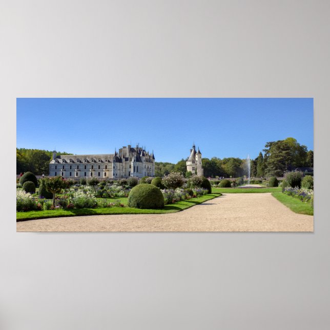Chateau de Chenonceau im Loire-Tal - Frankreich Poster (Vorne)