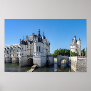 Chateau de Chenonceau im Loire-Tal - Frankreich Poster