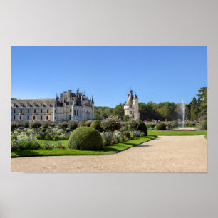 Chateau de Chenonceau im Loire-Tal - Frankreich Poster