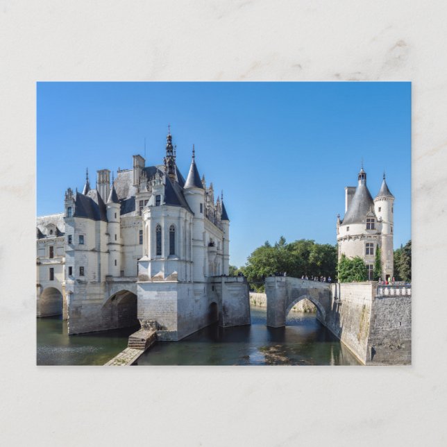 Chateau de Chenonceau im Loire-Tal - Frankreich Postkarte (Vorderseite)