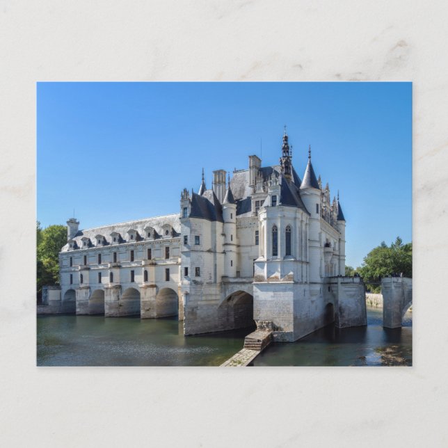Chateau de Chenonceau im Loire-Tal - Frankreich Postkarte (Vorderseite)