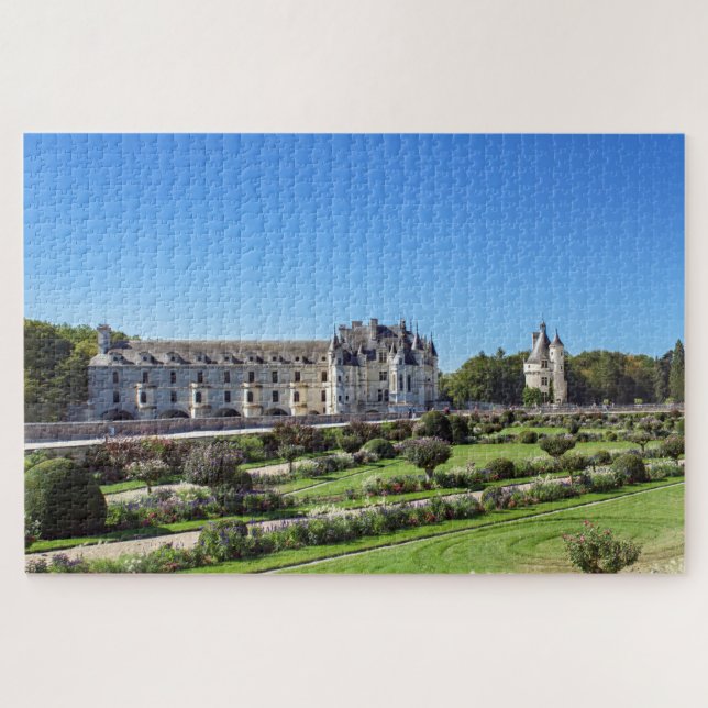 Chateau de Chenonceau im Loire-Tal - Frankreich Puzzle (Horizontal)