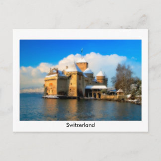 Chateau De Chillon Postkarte