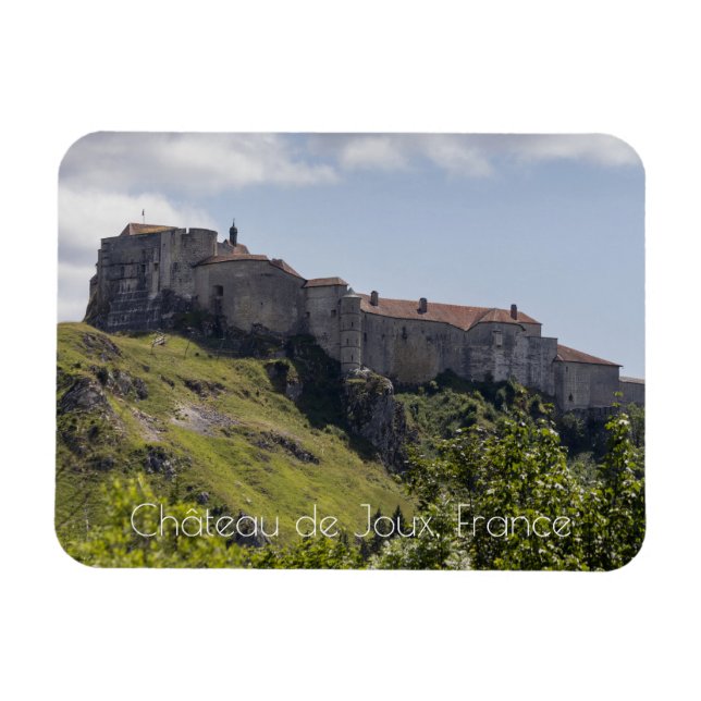 Château de Joux, Doubs, Frankreich Magnet (Horizontal)