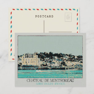 Château de Montsoreau im Loire-Tal, Frankreich Postkarte
