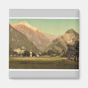 Chateau de Werra, Wallis, die Schweiz Vintages Magnet