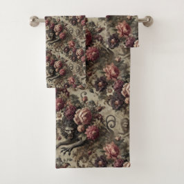 Château des Loups - Gotisch Viktorianisch Badhandtuch Set