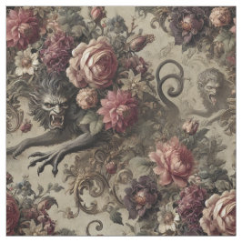 Château des Loups - Gotische Erklärung Tile Stoff