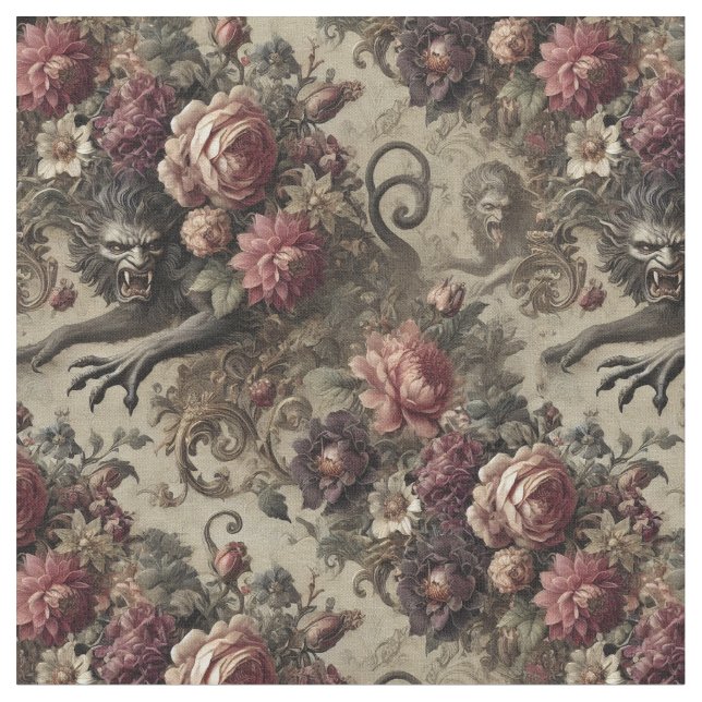 Château des Loups - Klassische Gotik Stoff (Nahaufnahme)