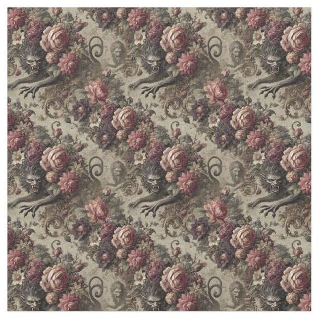 Château des Loups - Klassische Gotik Stoff (Nahaufnahme)